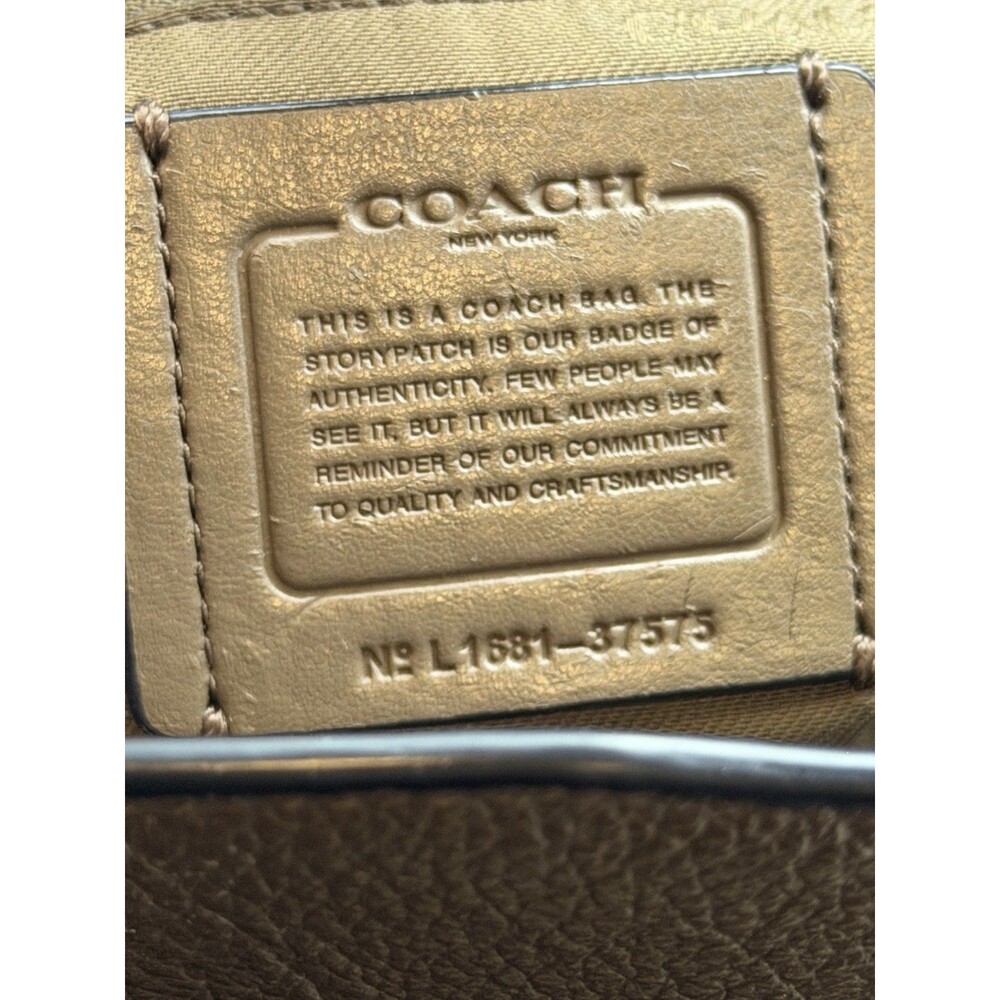 Coach Mercer Satchel Tote Bag Pebbled Leather Brown Shoulder Crossbody Purse - Picture 8 of 16
